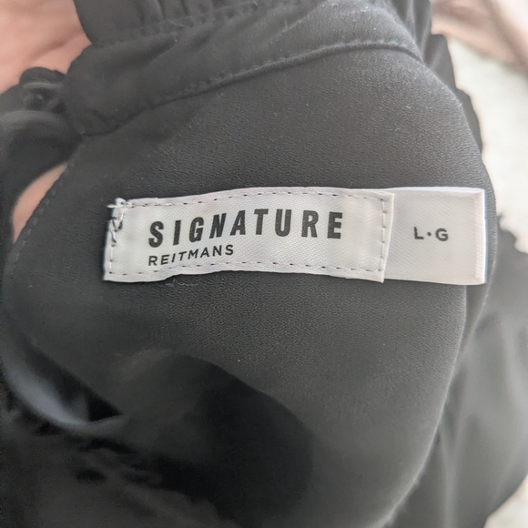 Reitmans Black Ruffled Blouse - Picture 3 of 3